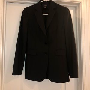 LIKE NEW Brooks Brothers Black wool Blazer Size 2